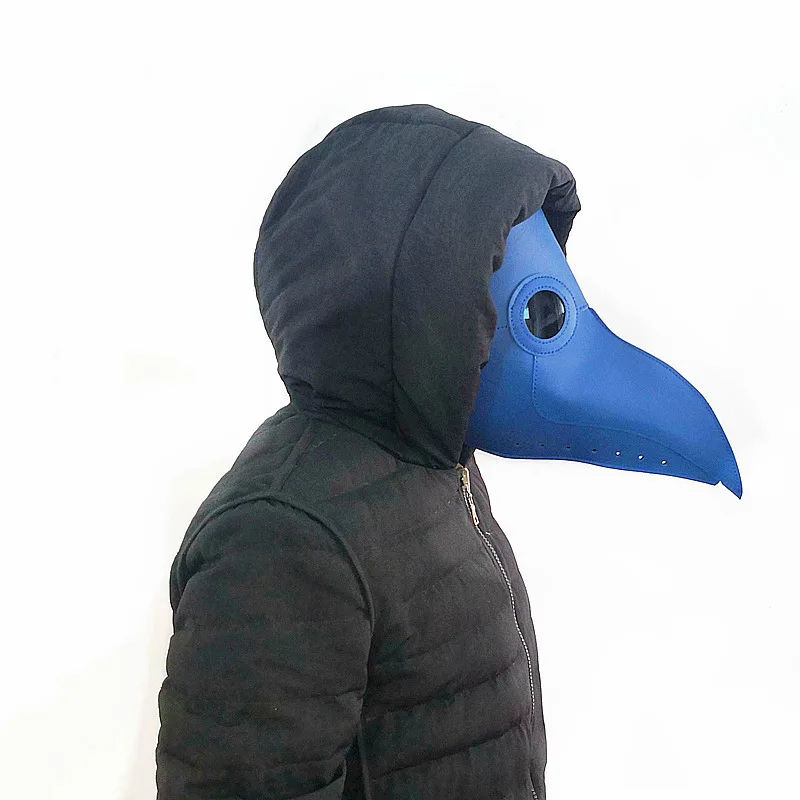 New-plague-doctor-mask-Beak-Doctor-Mask-Long-Nose-Cosplay-Fancy-Mask-Gothic-Retro-Rock-Leather(2)