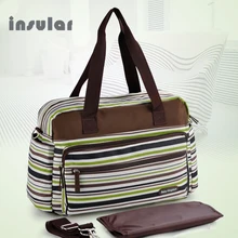 Free Shipping Colorful Strip Nappy Bags Fashion And Multifunctional Baby Diaper Bags Mommy Bags 2016 free shipping deluxe baby diaper bags fashion nappy bags large capacity mommy bags stroller bags