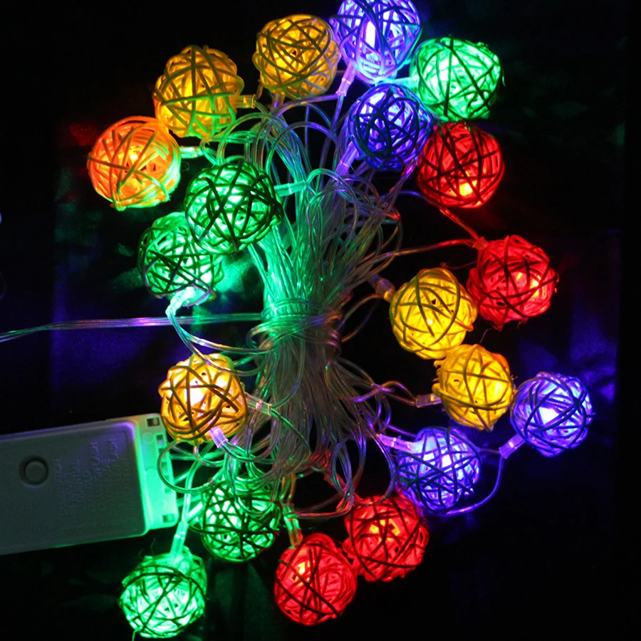 4m 20pcs sepak takraw ball led string garland lights halloween wedding holiday new year christmas decoration - Halloween Lights Thriller 4m 20pcs sepak takraw ball led string garland lights halloween wedding holiday new year christmas decoration - Halloween Lights Thriller