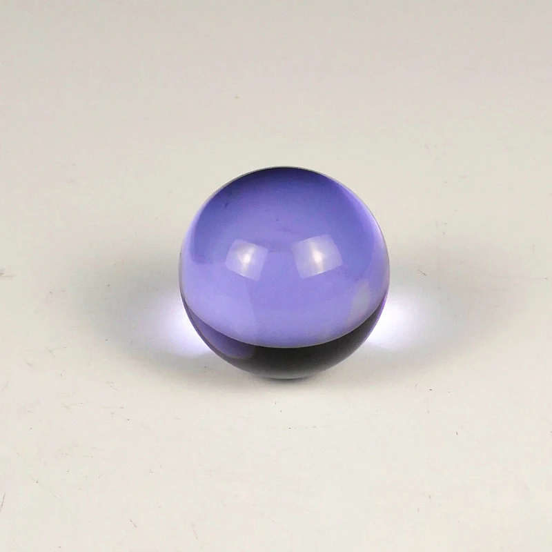 40 мм красочный хрустальный стеклянный шар Волшебная сфера шар украшение для фотографии хрустальный шар подарок - Цвет: Фиолетовый