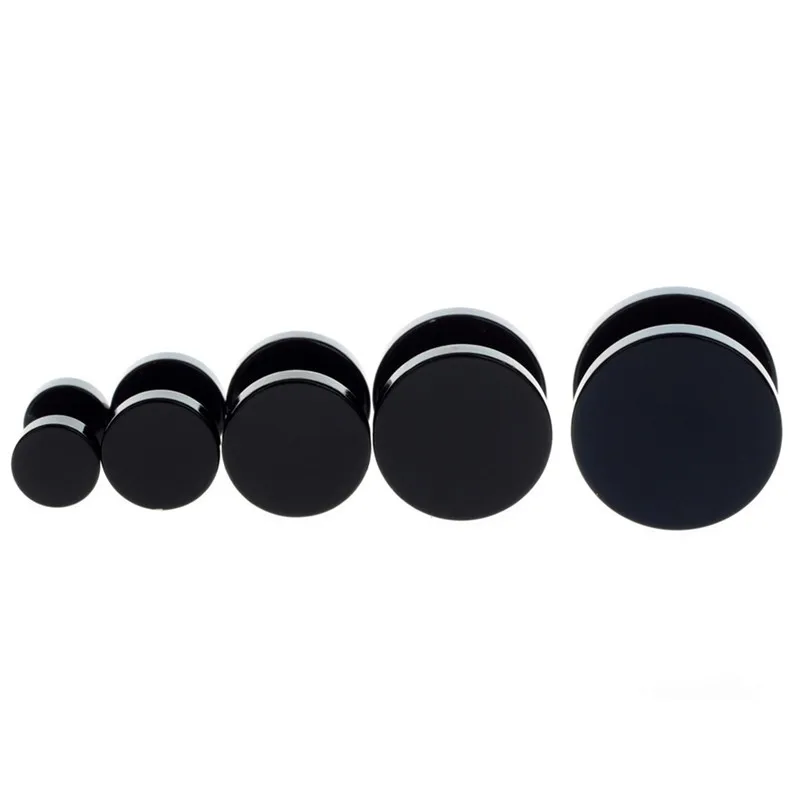 1 Pair 316L Stainless Steel Fake Cheater Mens Ear Plug Earring Stud Stretcher Navel Piercings Belly Button Jewelry | Украшения и