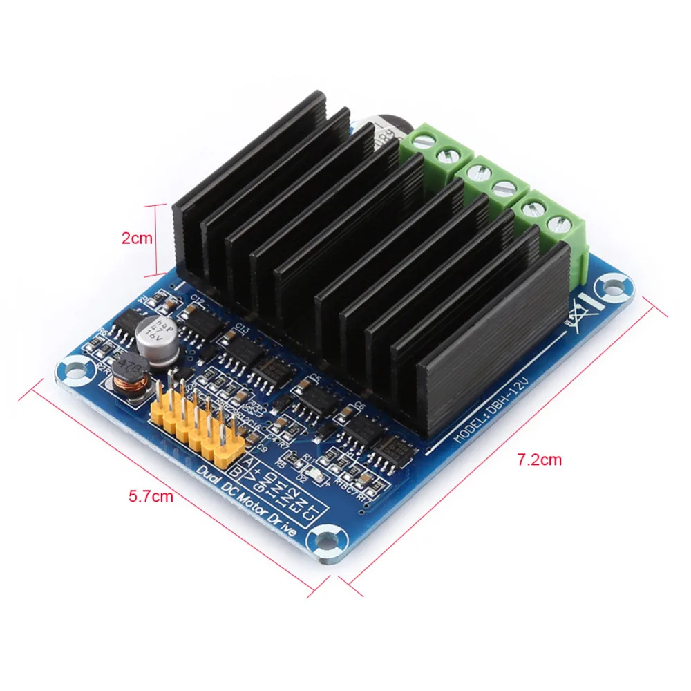 1 шт. DC5-12V 0A-30A двухканальный H Мост Двигатель драйвер платы модуль