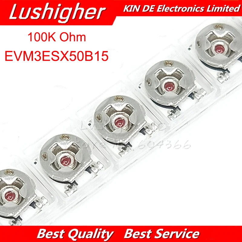 20 шт. сопротивление обрезки 100k Ом 3*3 EVM3ESX50B15 Smd 3x3 регулируемый SMD Потенциометр