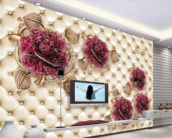 

beibehang Wallpaper accessories soft pack floral wallpaper home interior background wall paper home decoration papel de parede