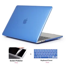 Кристально чистый жесткий чехол для Apple Macbook Air retina Pro 11 12 13 15 с/out сенсорной панелью A1706 A1707 A1990 A1989 A1708