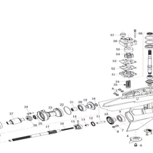 Подводное устройство componet для Tohatsu 18HP Hidea HD20F Hidea 2 такта 20HP Tohatsu