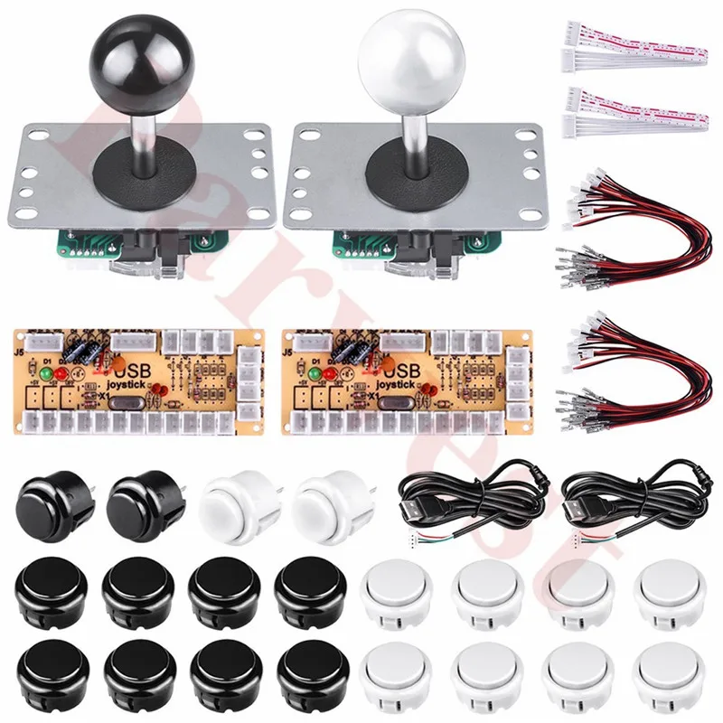 

Arcade Game Buttons controller Kit with Arcade USB Encoder Board for Windows and Raspberry Pi x 5 Pin Sanwa Joystick and buttons