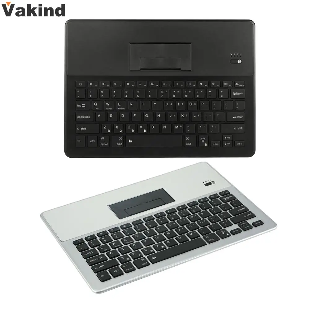

Ultra-thin Colorful 7 Color LED Backlit Wireless Bluetooth Universal Keyboard with Stand Compatible with iOS/Android/Windows