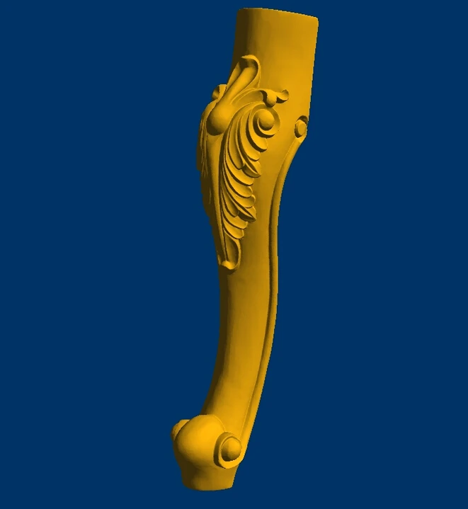 High quality 3D model relief STL format CNC chair legs Furniture Leg