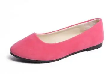 Женские туфли на плоской подошве с острым носком; яркие цвета; женские лоферы; летние модные милые повседневные туфли на плоской подошве; женская обувь; zapatos mujer; большие размеры - Цвет: Peach red