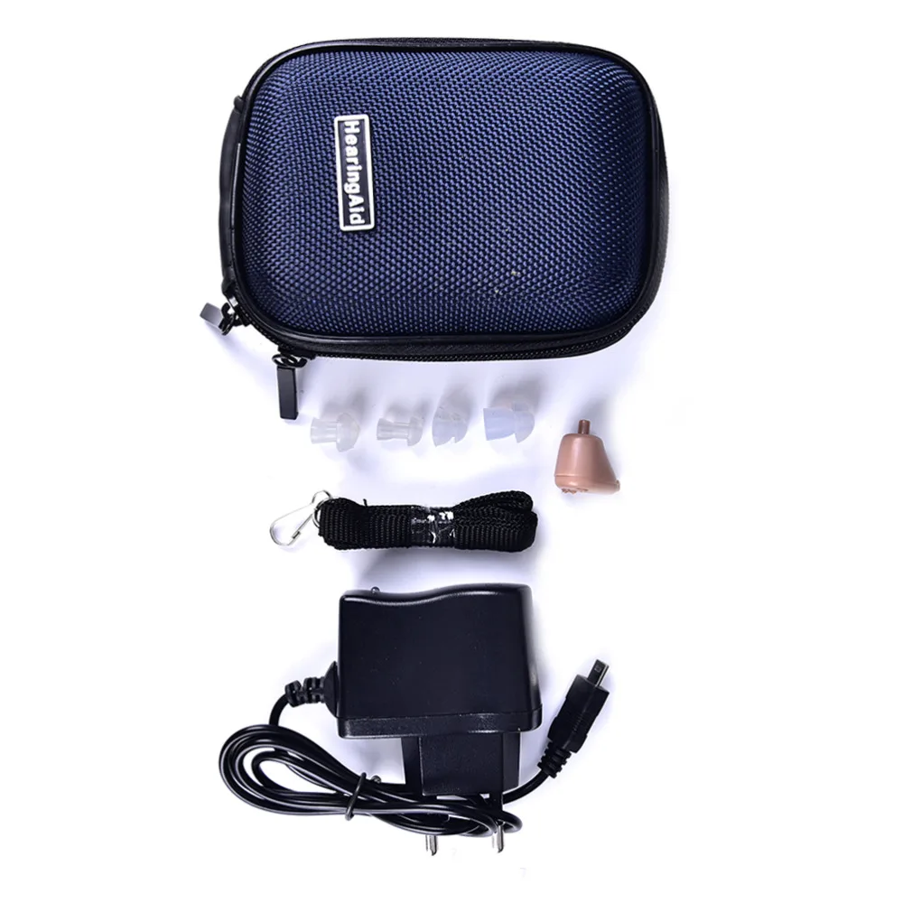 

1 Set Rechargeable Digital Mini In Ear Hearing Aid Adjustable Tone Amplifier For Ear Care Best Selling