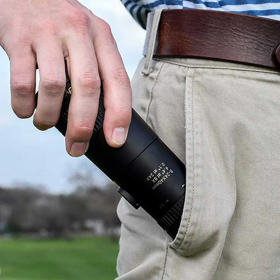 maifeng 8-40x40 monocular telescope Compact Retractable Zoom waterproof bak4 Professional HD ED glass with Tripod Phone clip