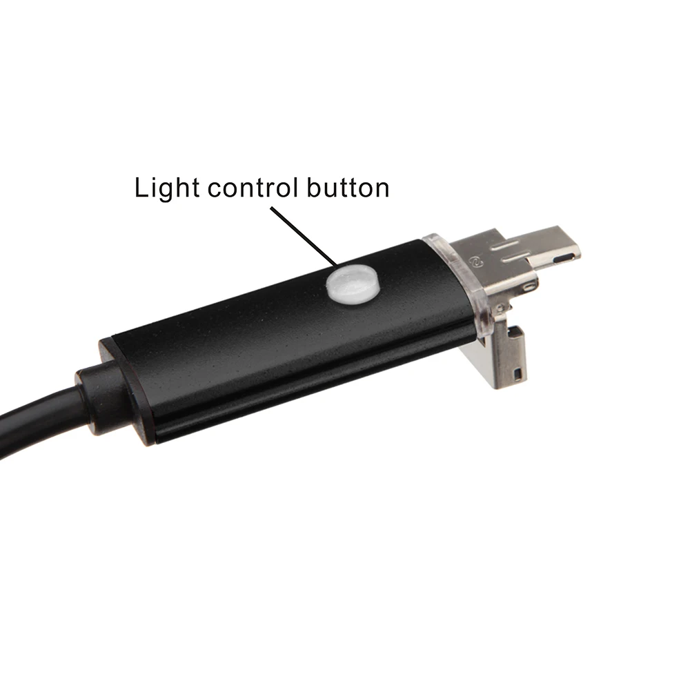 5.5mm Lens 2 IN1 USB Android Endoscope Camera 2m 5M 10M Snake Tube Pipe Inspection for Underwater Viewing Car Repair Endoscopio