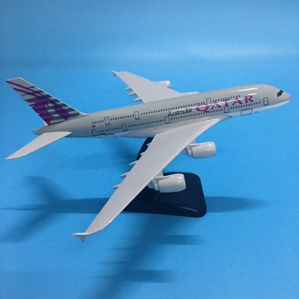 Модель самолета JASON TUTU 20 см модель из Катара аэробус A380 1:200 Литые металлические