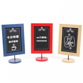 

European Pastoral Small Blackboard Message Board Decorative Boards Creativity Wood Decoration Crafts Shop Bar Desktop Home Decor