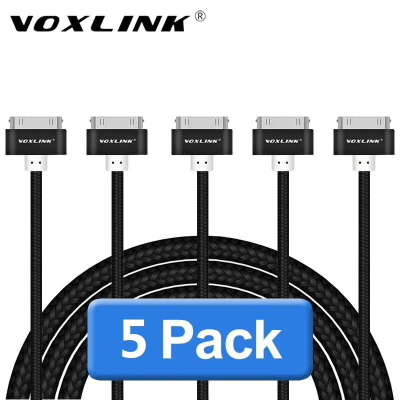 

VOXLINK USB Cable Charge Fast Charging for iphone 4 s 4s 3GS 3G iPad 1 2 3 iPod Nano itouch 30 Pin Charger adapter Data Sync