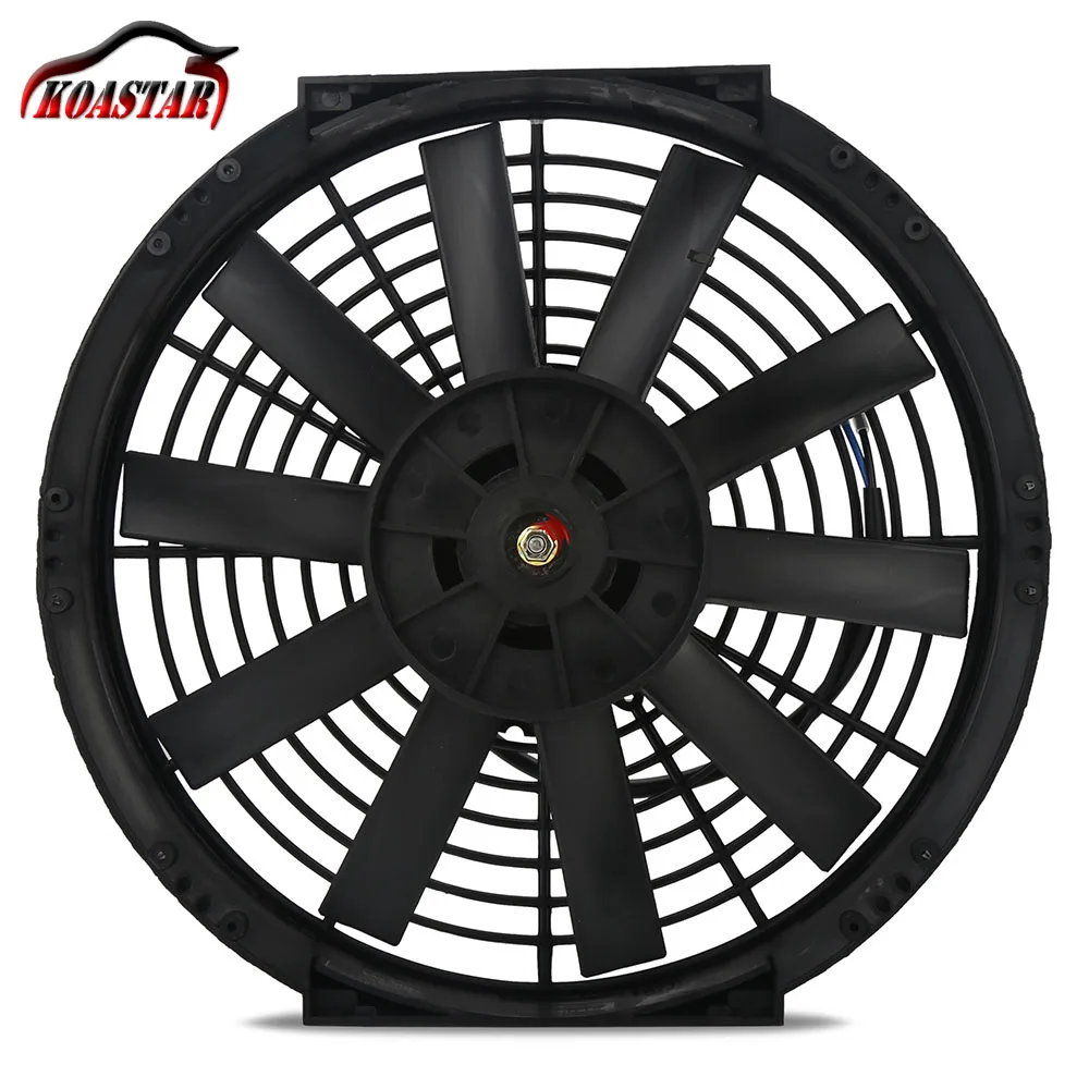 

Universal 12" Inch 12V Slim Fan Push Pull Electric Radiator Cooling Mount Kit