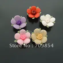13 мм в форме цветка FIMO бусины из полимерной глины/ювелирные аксессуары/100 шт/партия
