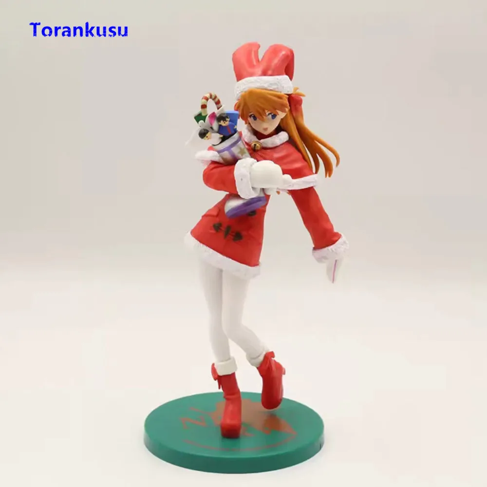 

EVA Neon Genesis Evangelion Asuka Langley Soryu Figure Christmas Ver. PVC Model Collectible Figma Doll Figure Girl Toys Anime XP