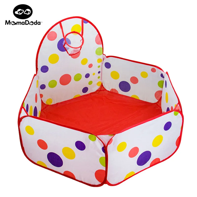 

1m 1.2m 1.5m Baby Playpen With Basket Children Game Tent Portable Foldable Playpen Baby Cots For Pit Balls Funny Toys