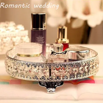 

Mirror Cake Stand Candy Srving Tray For Wedding Decorations Event Products Party Decorations 4PCS A Set