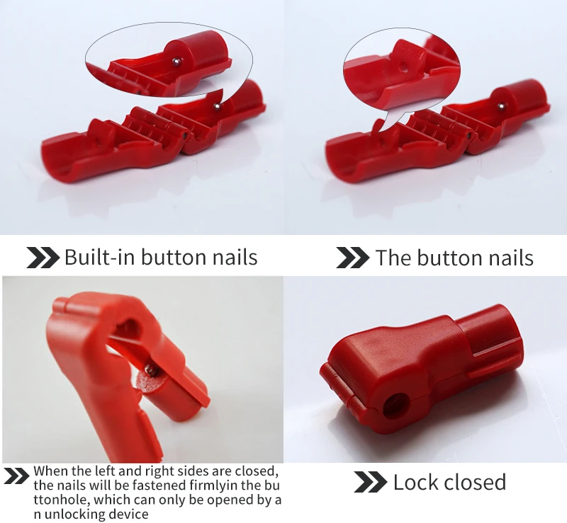 elderly sos alarm 100 piece/Bag EAS Security Euroslot hook stop lock of stem hooks anti theft Euro tags keypad ring alarm