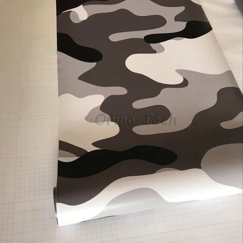 Black Grey White Film Vinyl Wrap-5