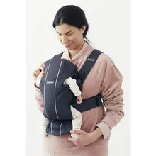 Рюкзак-кенгуру BabyBjorn Mini Mesh, cеро-бежевый