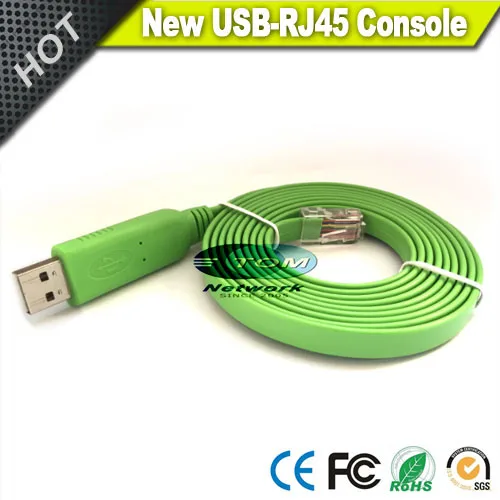 FreeShipping FTDI FT232+ZT213 USB RS232 RJ45 console cable checkpoint