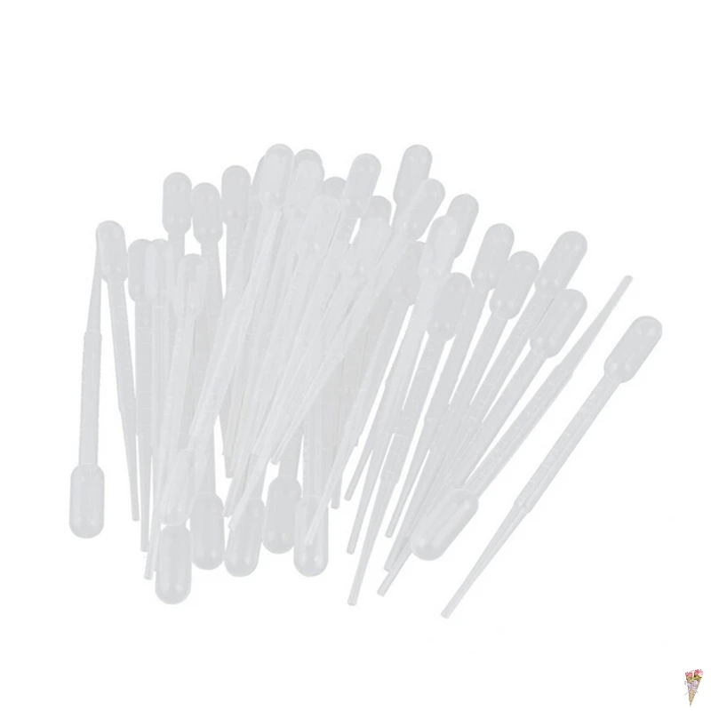 

100PCS Practical 0.2ml Transparent Pipettes Disposable safe Plastic Eye Dropper Transfer Graduated Pipettes Educational Supp
