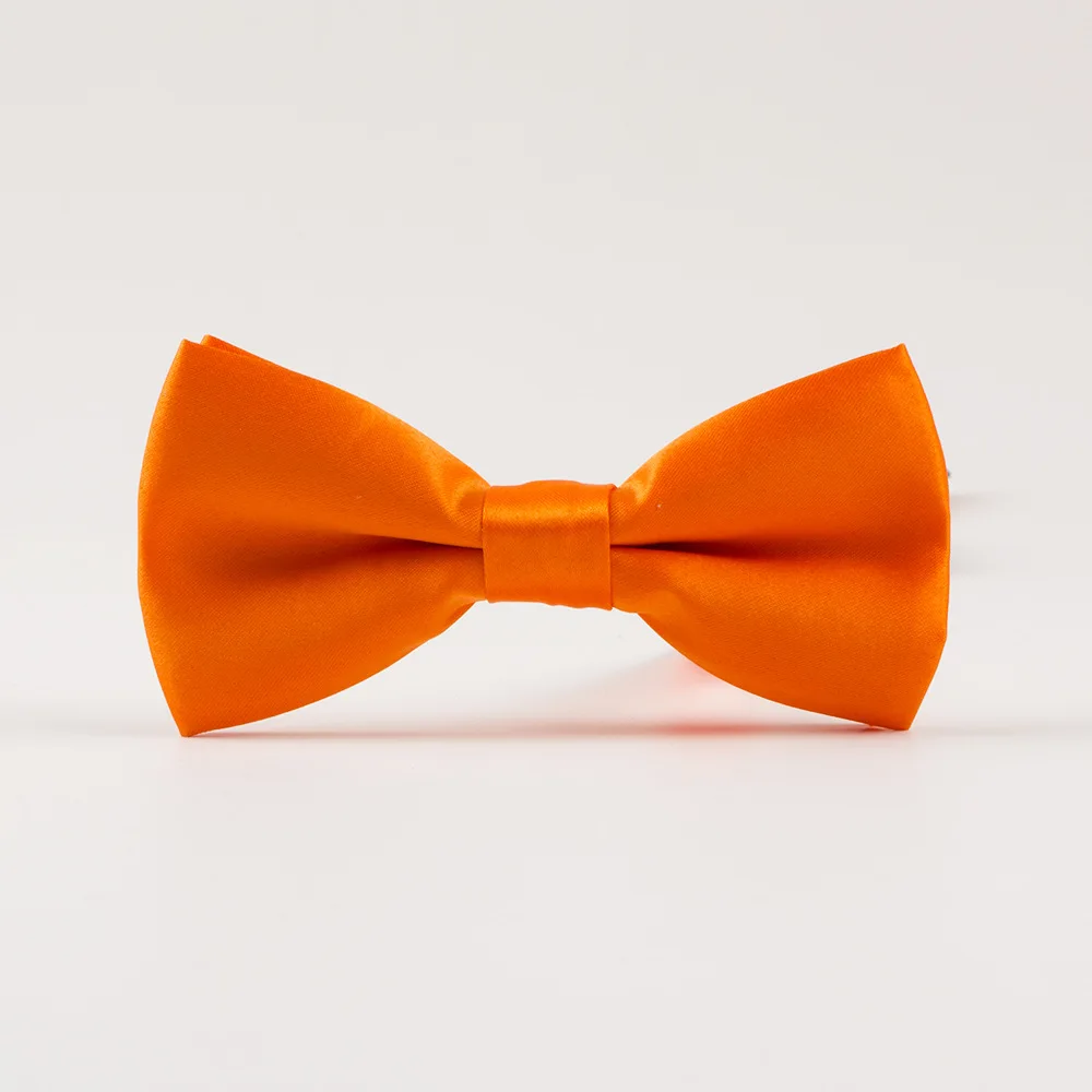 16 Цвета Solid Bow Tie Для мужчин Регулируемый полиэстер лук галстук-бабочка для мальчиков и девочек Карамельный цвет Жених выпускного вечера вечерние Для женщин с бантом - Цвет: Color 12