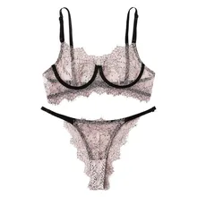 Розовое белье корсет кружева отверстие на косточках сексуальная одежда для сна кисточки трусы Мода перспектива нижнее белье# Y1