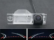 Trajectory Tracks 1080P Fisheye Car Parking Rear view Camera for Hyundai new Tucson IX35 2015 2016 BackUp Car Reverse Camera