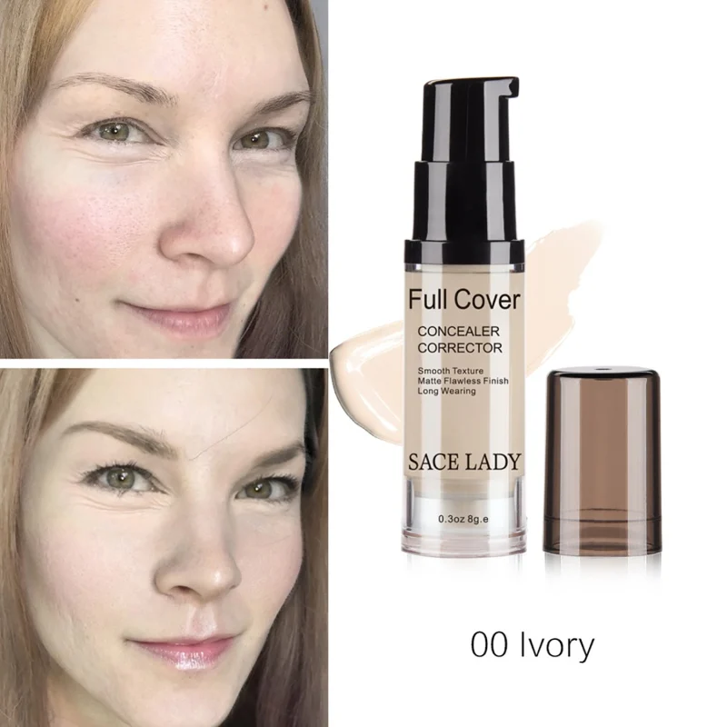 2019 Full Cover Liquid Concealer Makeup 6ml Eye Dark Circles Cream Face Corrector corrector maquillaje