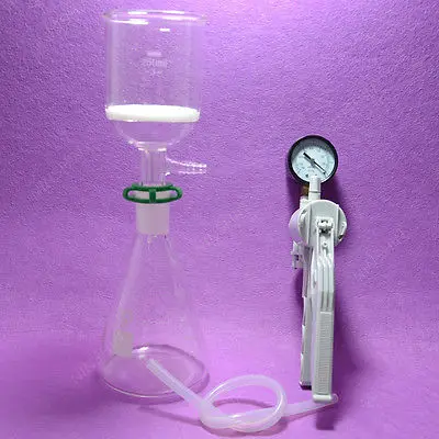 

500ML Filtration Set[500ML Erlenmeyer Flask+250ML Filter Funnel(3#)+Vacuum Pump]