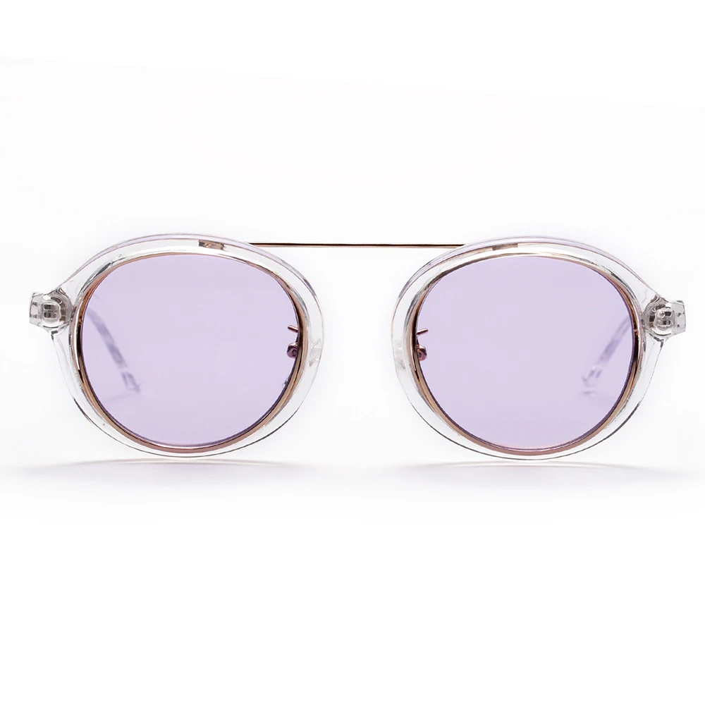 Классические винтажные Круглые Солнцезащитные очки Peekaboo для мужчин, брендовые дизайнерские, фиолетовые, желтые, черные, прозрачные солнцезащитные очки для женщин в стиле ретро