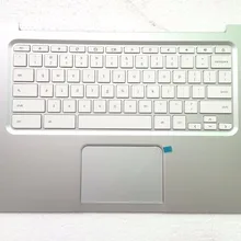Новинка для HP Chromebook 14 QX подставка для клавиатуры Верхняя Крышка корпуса серебро