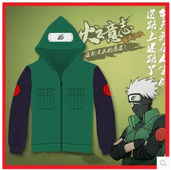 

Hot Anime Naruto! Free Shipping Naruto Hatake Kakashi Cospaly Costume Nara Shikamaru Jonin Cospaly Costume Hoodies Sweatshirts