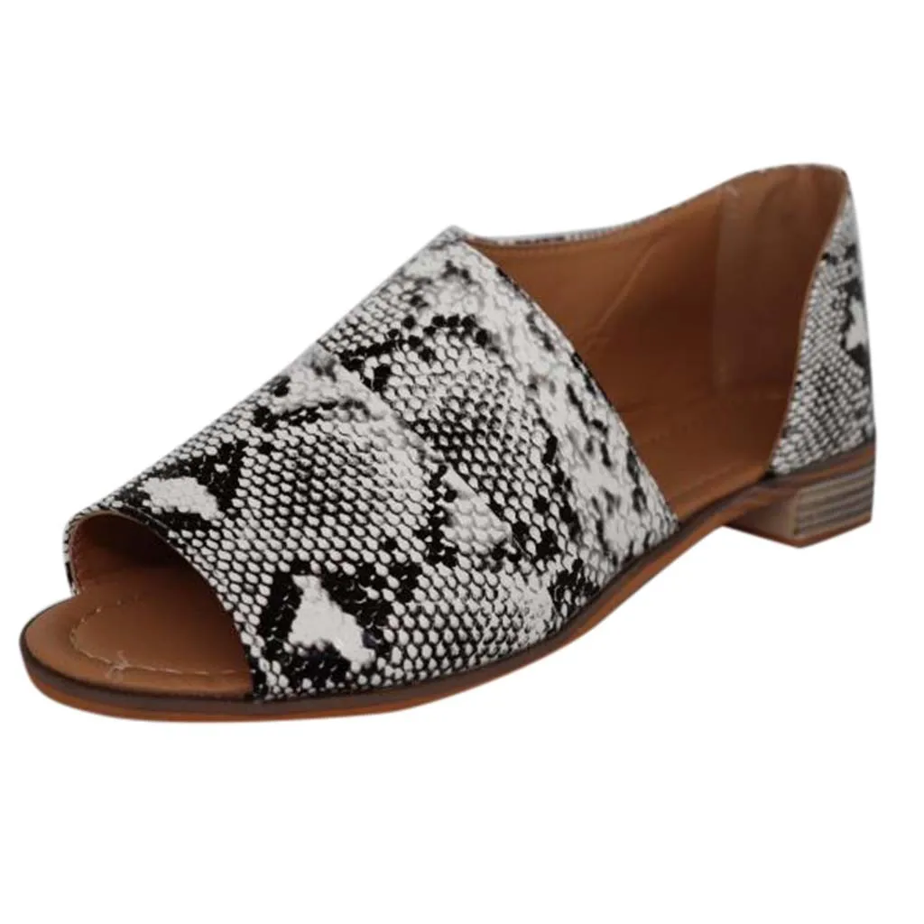 

Sexy Women Sandals Summer Fashion Casual Shoes Side Open Cover Heel Retro Peep Toe Sandals Fish Mouth Sandals chaussures femme