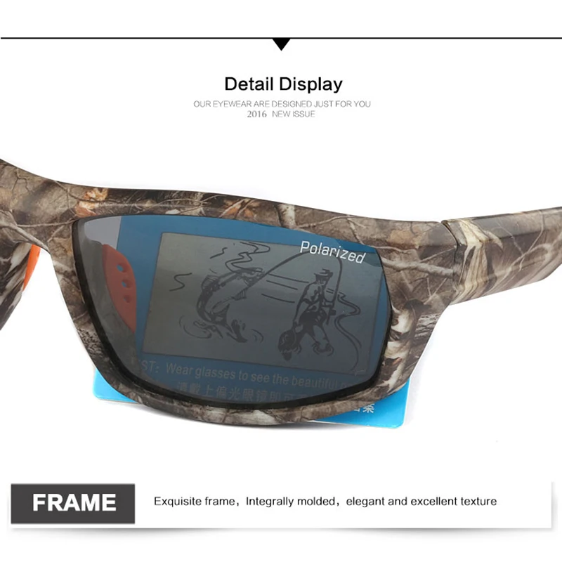 JIANGTUN Горячие трендовые камуфляжные черные поляризованные солнцезащитные очки для мужчин и женщин брендовые дизайнерские спортивные солнцезащитные очки UV400 для вождения Gafas