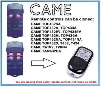 

CAME T432M, T434M Universal Remote Control Duplicator 4-Channel 433.92MHz (only for 433.92mhz fixed code)