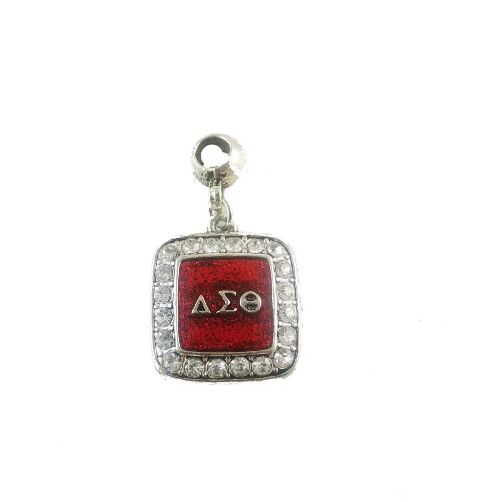 SORORITY GREEK Delta Sigma Theta DST enamel charm with Ring 10pcs 1 lot