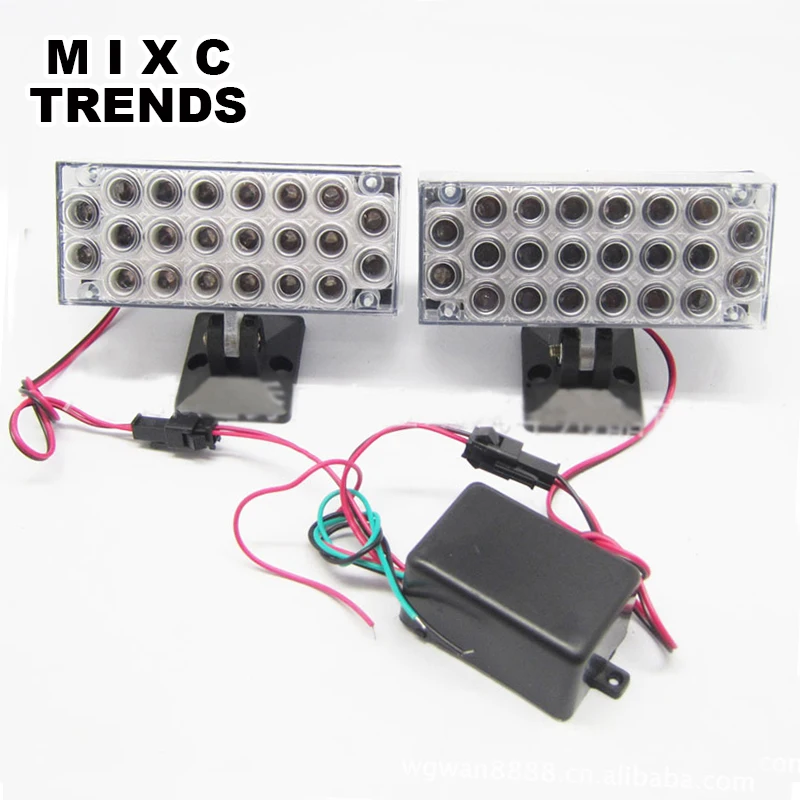 External Lights 12V 2x 22 LED Brake Emergency Warning