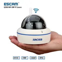 Escam Скорость QD800 Wi-Fi IP Камера Full HD 1080p 2MP Onvif IP66 Купол Инфракрасная Водонепроницаемый день/Ночное видение обнаружения движения Камера