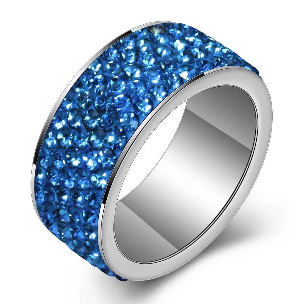 Fashion gift Charm Party rhinestone Stainless Steel CZ Crystal Rings wedding rings,jewelry rings,ring jewelry