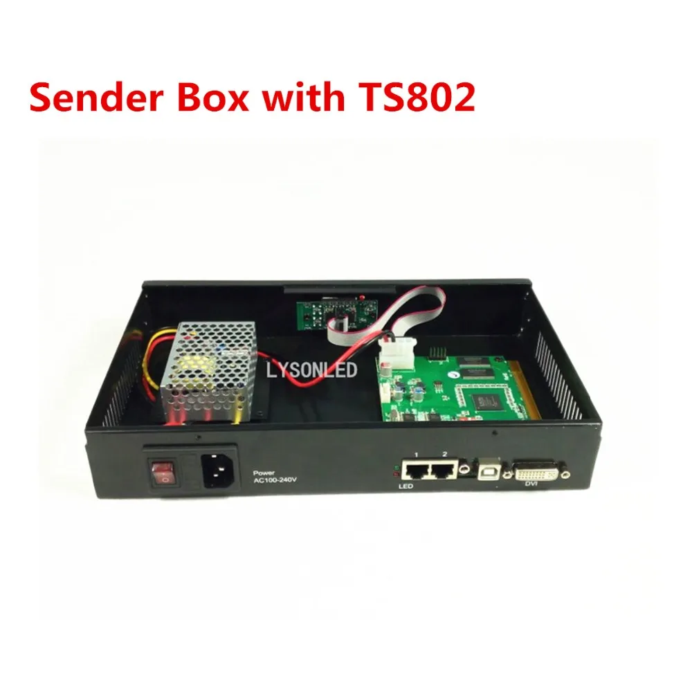 Sender Box With Linsn TS802D Sending Card And Meanwell Power Supply