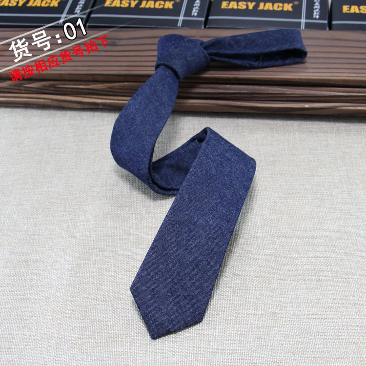 Мужские узкий галстук версии хлопка и льняной галстук мужской 6 см строгая Деловая одежда Повседневное профессиональная работа проверьте