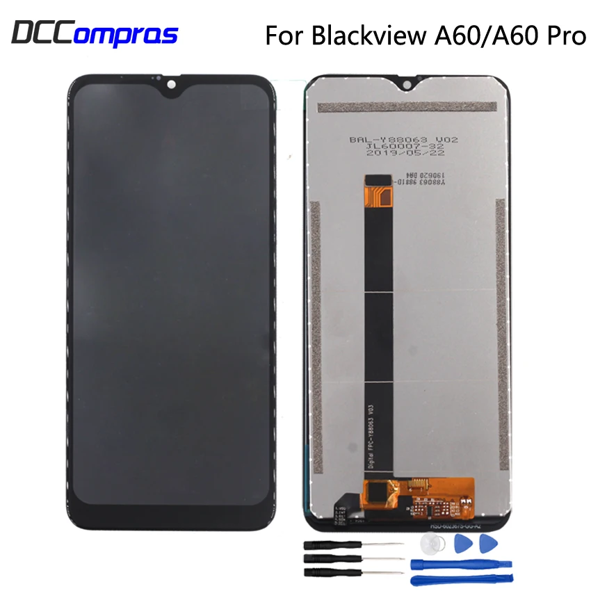 Ceny Oryginalny dla Blackview A60 wyświetlacz LCD z ekranem dotykowym montaż części naprawa dla Blackview A60 Pro ekran wyświetlacz LCD części do telefonów