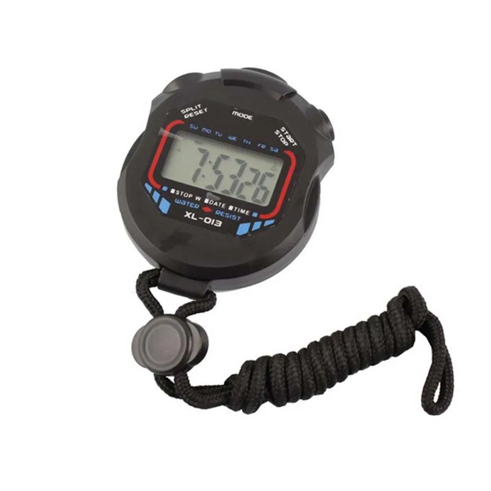 Digital LCD Stopwatch Running Sport Timer Counter Chronograph Stop