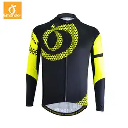 Для мужчин Велоспорт Джерси с длинным рукавом emonder 2019 Демисезонный быстросохнущая дышащая рубашка велосипед одежда гоночные Топы